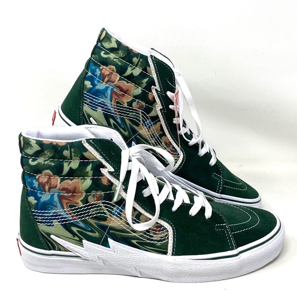 Vans Shoes Vans Sk8hi Green Mens High Top Suede Sneakers Shoes